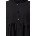 Front open abaya with pintucks- Black Front open abaya with pintucks- Black